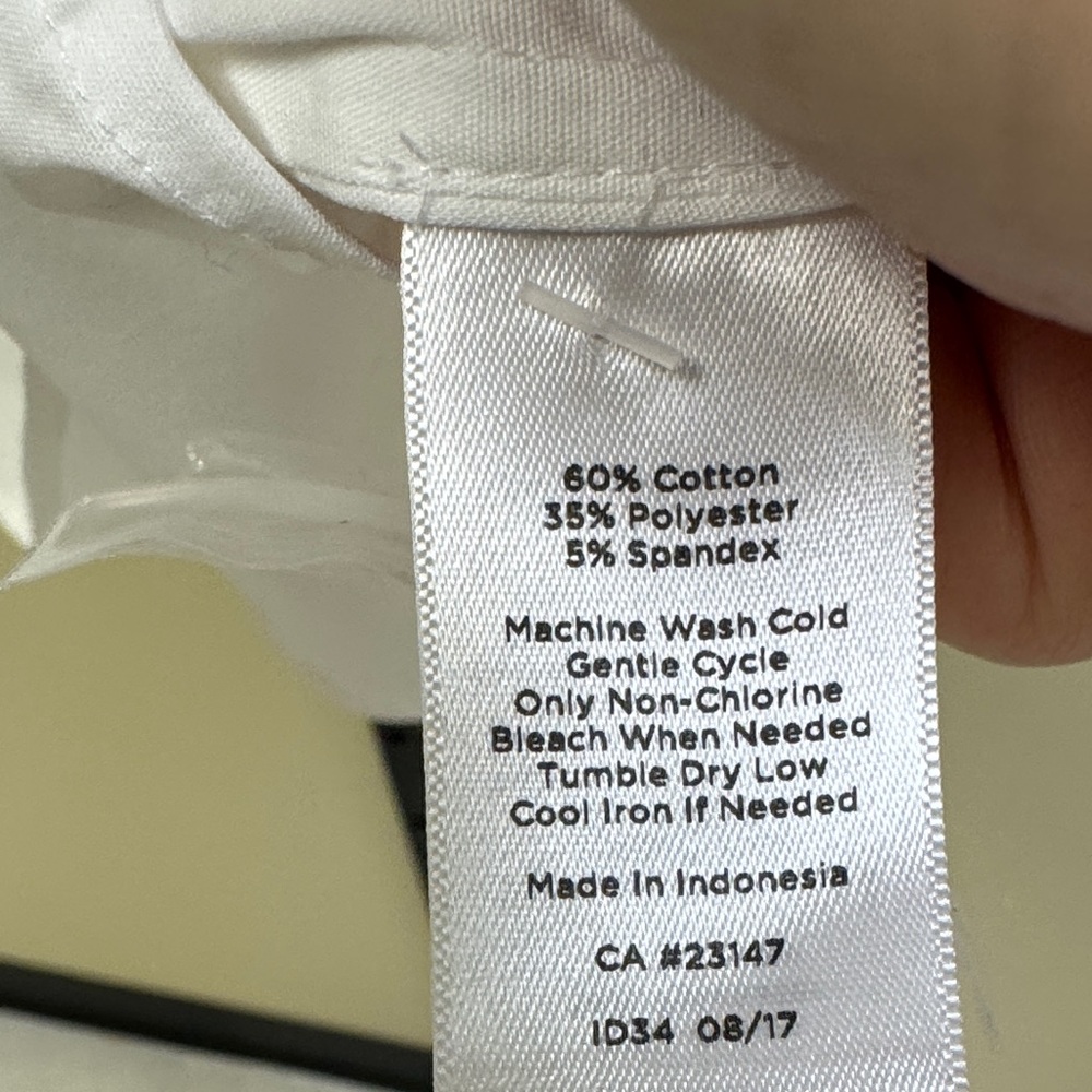 Talbots White Ruffled Blouse - Picture 7 of 7